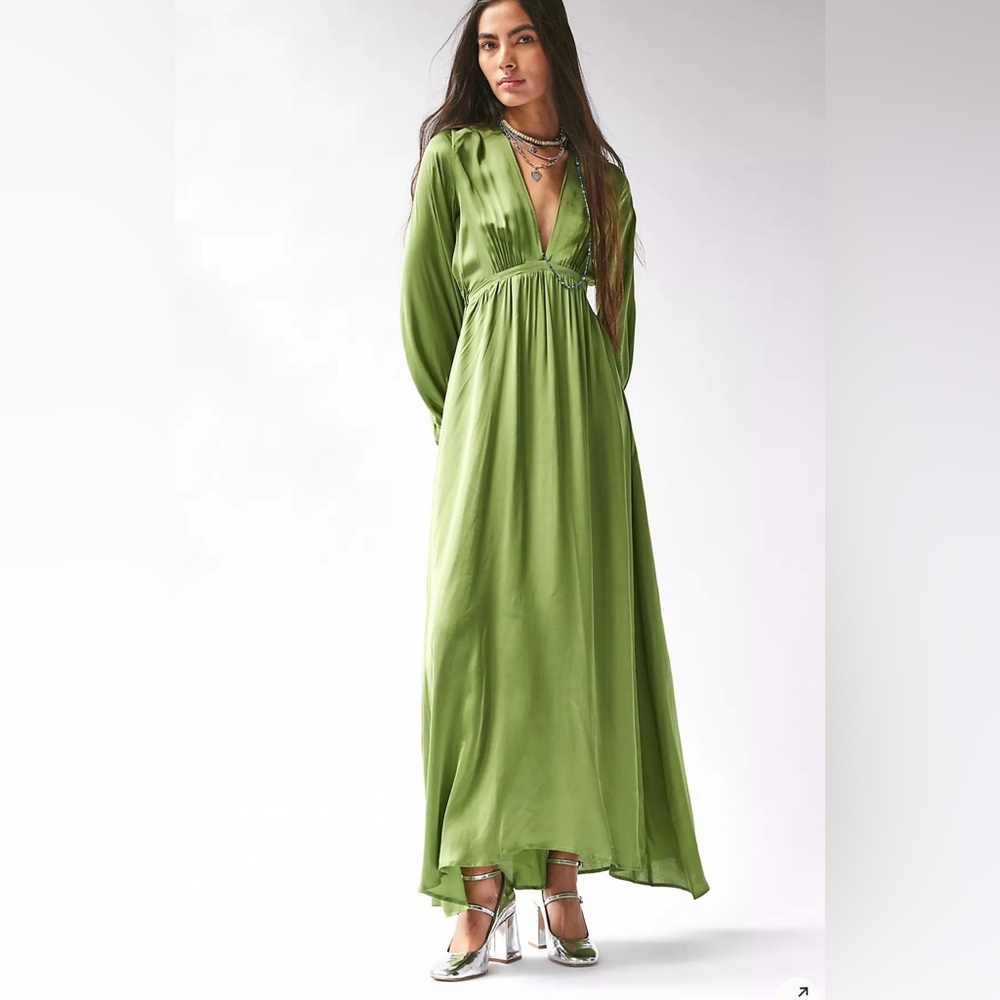 Nightcap Peridot olive green dress